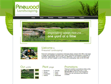 Tablet Screenshot of pinewoodlandscapes.com